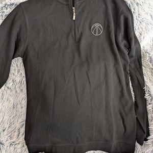 Peter Millar Black Zip-Up Men's Sweater